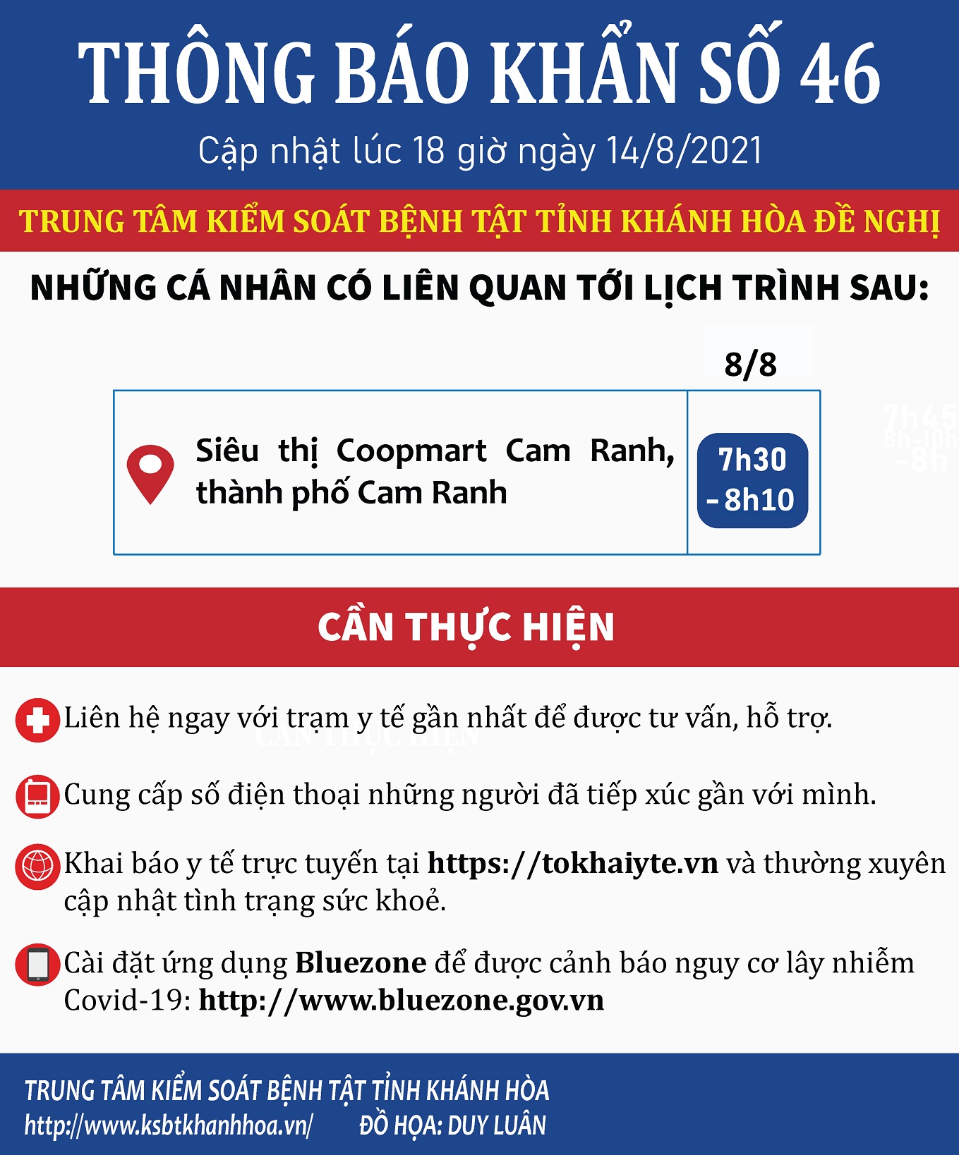 THÔNG BÁO KHẨN SỐ 46